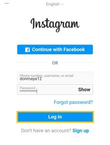 Login-In-Instagram